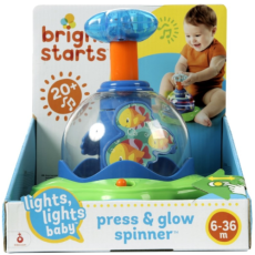 Bright Starts Lights Lights Baby Press & Glow Spinner